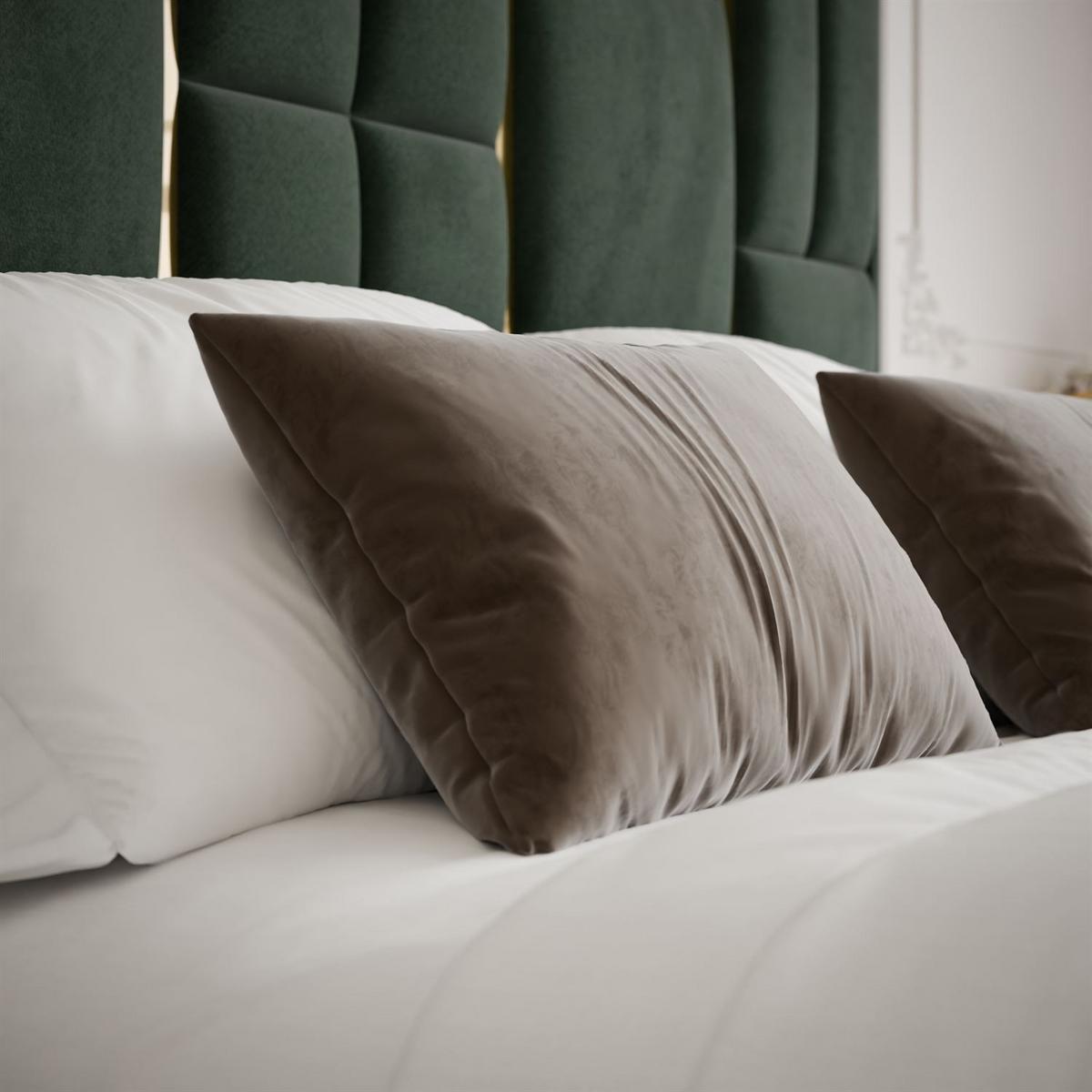 POLSTERBETT BRIGITTE GOLD mit Bettkasten 180x200 cm Element 12 - Grün, Textil (180/200cm) - Lookway