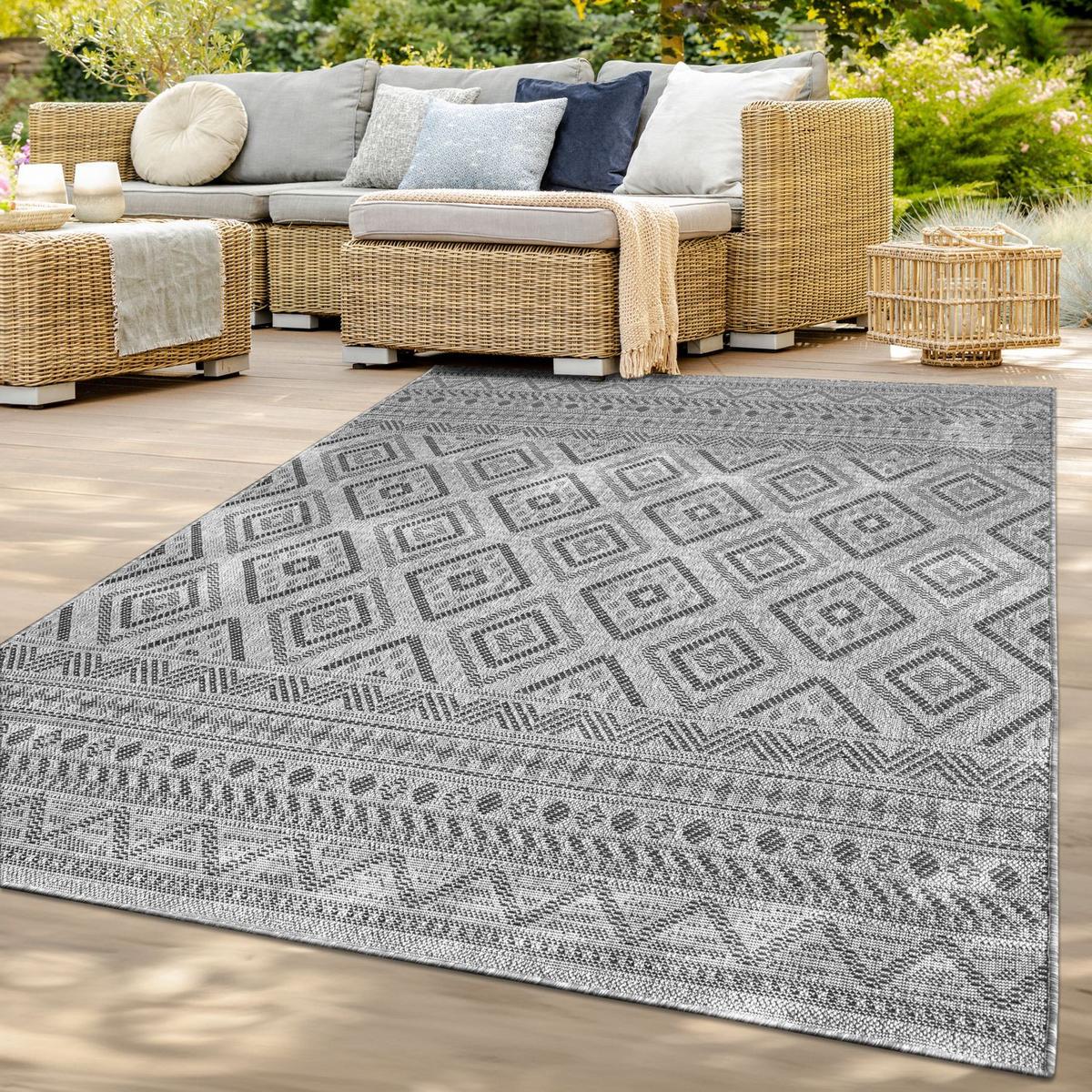 OUTDOORTEPPICH Anthrazit 80 x 250 cm - Anthrazit, Kunststoff (80/250cm) - TT Home
