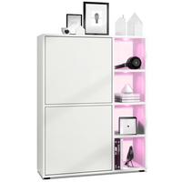 HIGHBOARD Cuba Türen in Weiß matt - Weiß, Holzwerkstoff (79/105.5/35.5cm) - Vladon