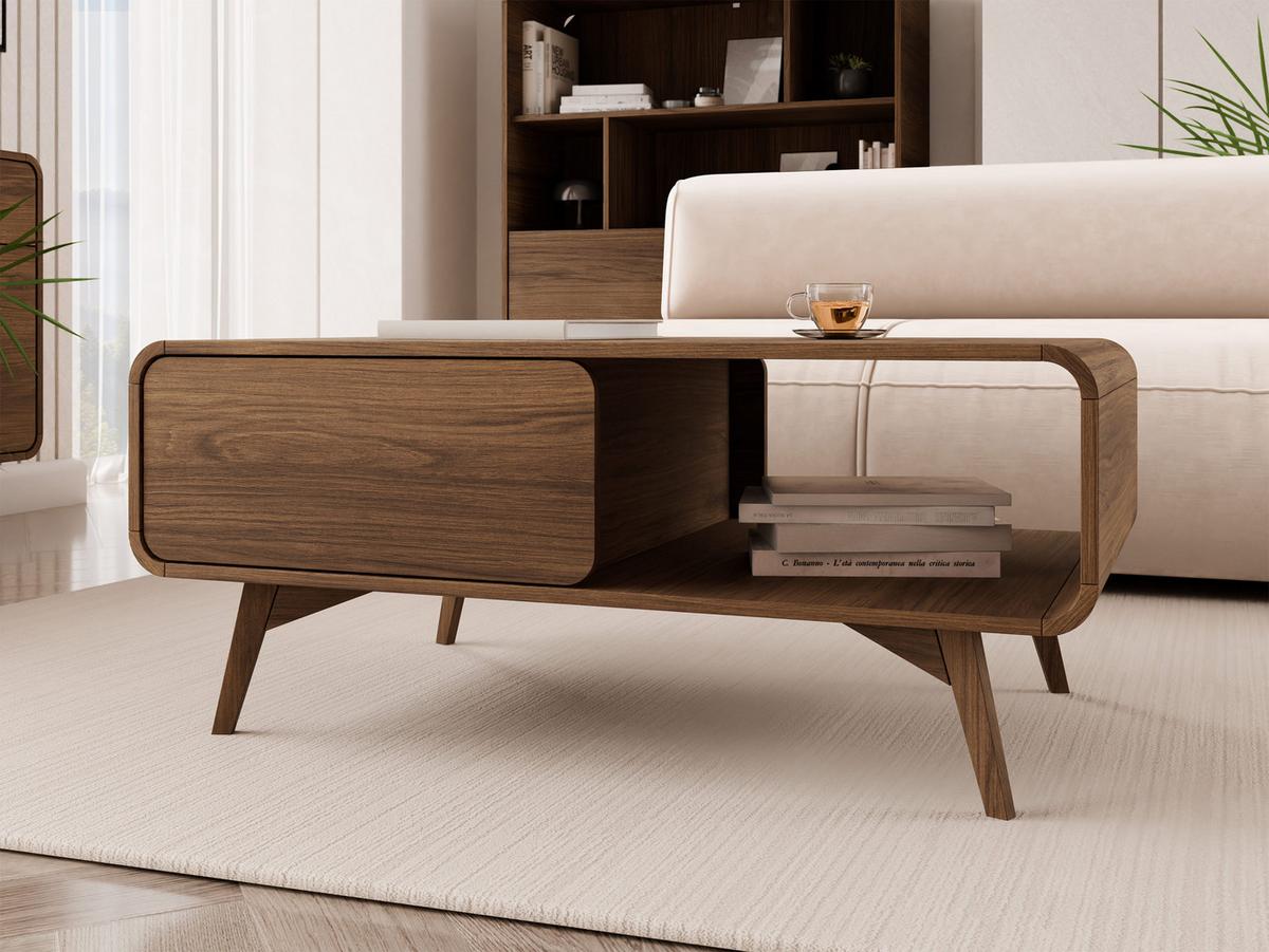 COUCHTISCH Helion L108 - Nussbaumfarben, Holz/Holzwerkstoff (108/65/45cm) - MIRJAN24
