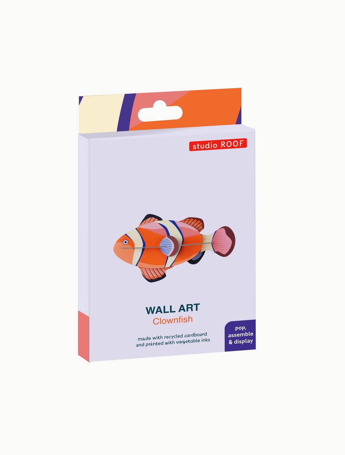 WANDSKULPTUR Bunt 4,5/9 cm - Multicolor, Wellpappe (4.5/9/14cm) - Studio Roof