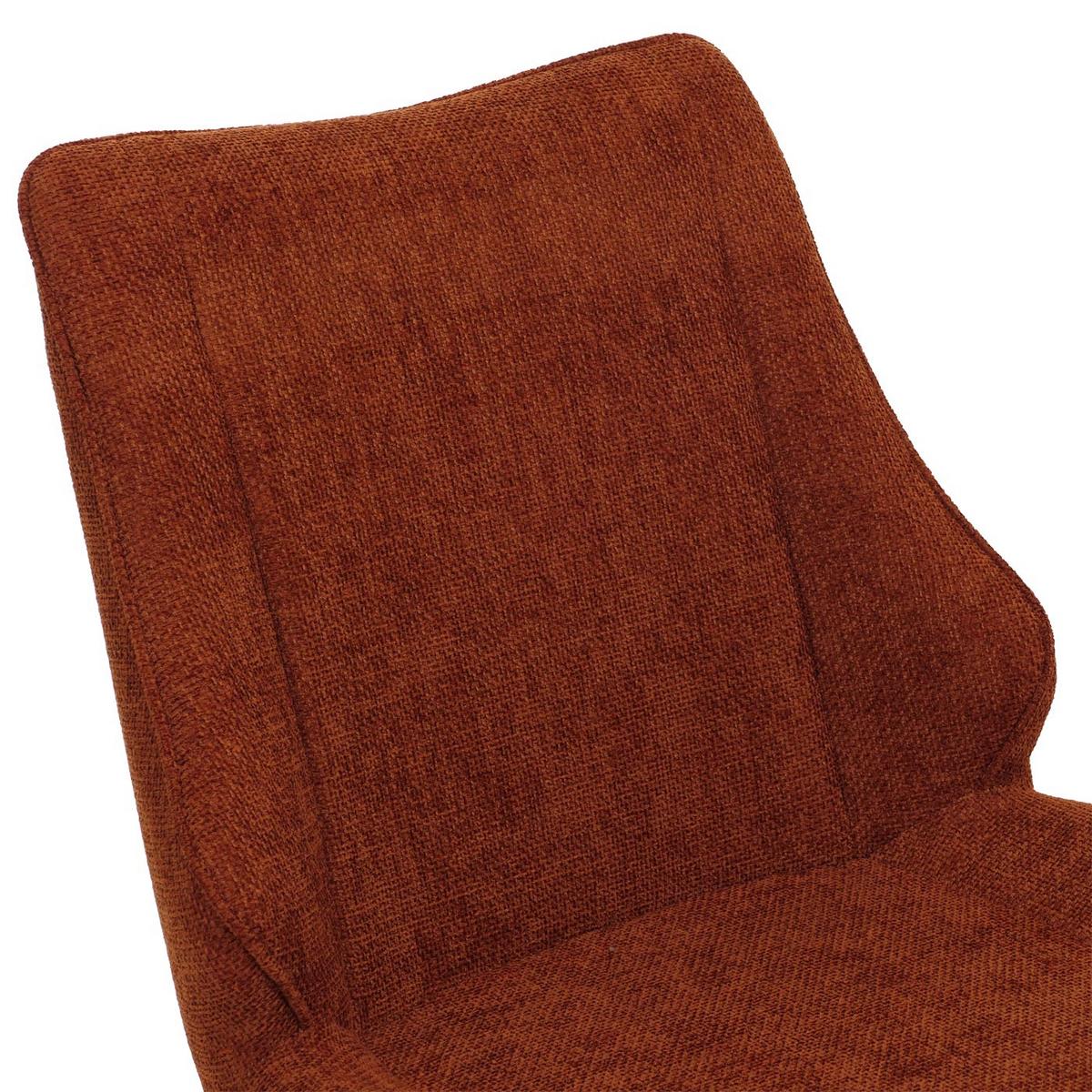 ESSZIMMERSTUHL Schwarz, Rotbraun 2er-Set - Rotbraun/Schwarz, Textil (55/88/62cm) - MCW