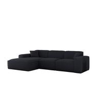 ECKSOFA Celes Premium In Sven - Blau, Holzwerkstoff/Textil (266/165cm) - Fun Möbel