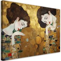 KUNSTDRUCK Gold 90/60 cm - Goldfarben, Textil (90/60cm) - KUNSTLOFT