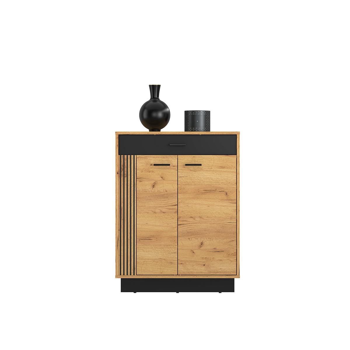 SCHUHSCHRANK Nilo Holz - Braun, Holzwerkstoff (70/91/34cm) - Petits-meubles
