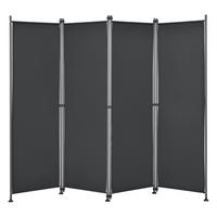 SICHTSCHUTZ Modica - Schwarz, Textil/Metall (215/170cm) - pro.tec