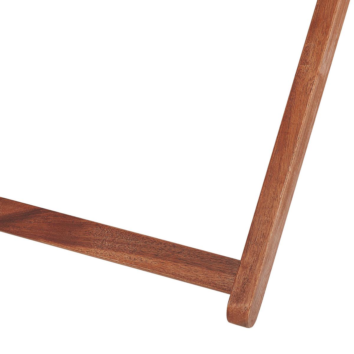 LIEGESTUHL Set mit 2 klappbaren Dunkelbraun Anzio - Weiß, Holz (54/70/97cm)