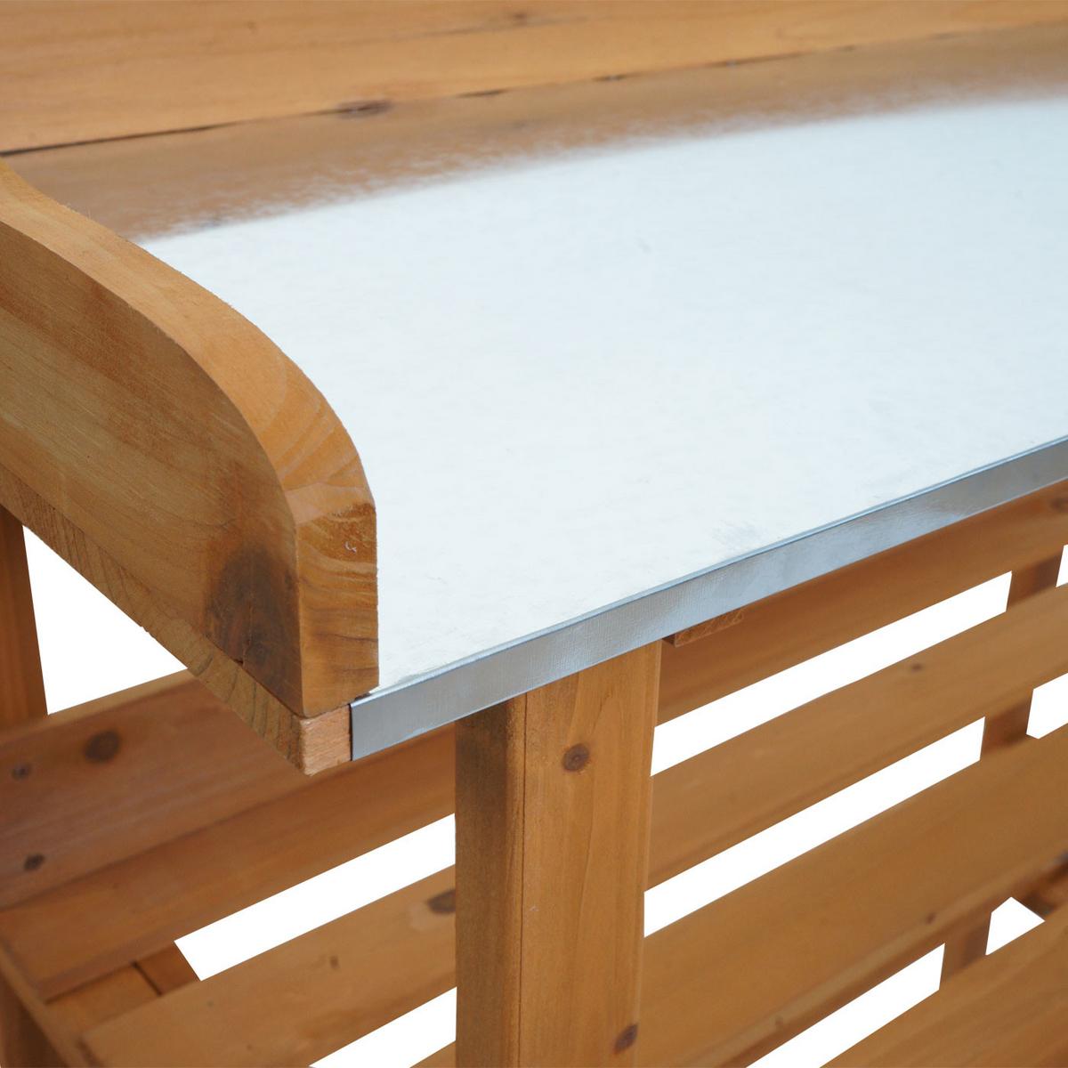 PFLANZTISCH Braun - Braun, Holz (41/92/86cm) - MCW