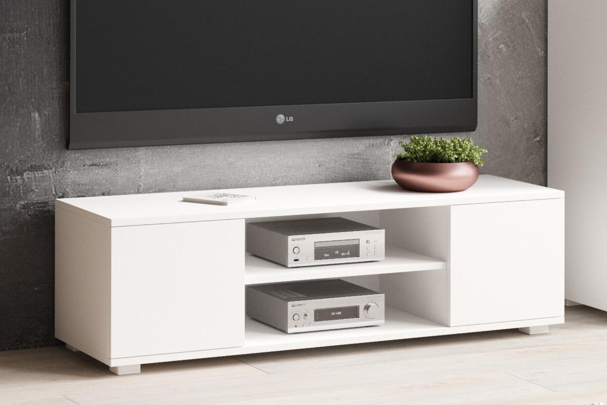 LOWBOARD Focus - Weiß, Holzwerkstoff (40/40/155cm) - RAUMHIRSCH FURNITURE