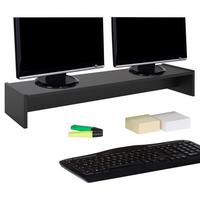 MONITORSTÄNDER ZOOM - Schwarz, Holzwerkstoff (27/100/15cm) - CARO-Möbel