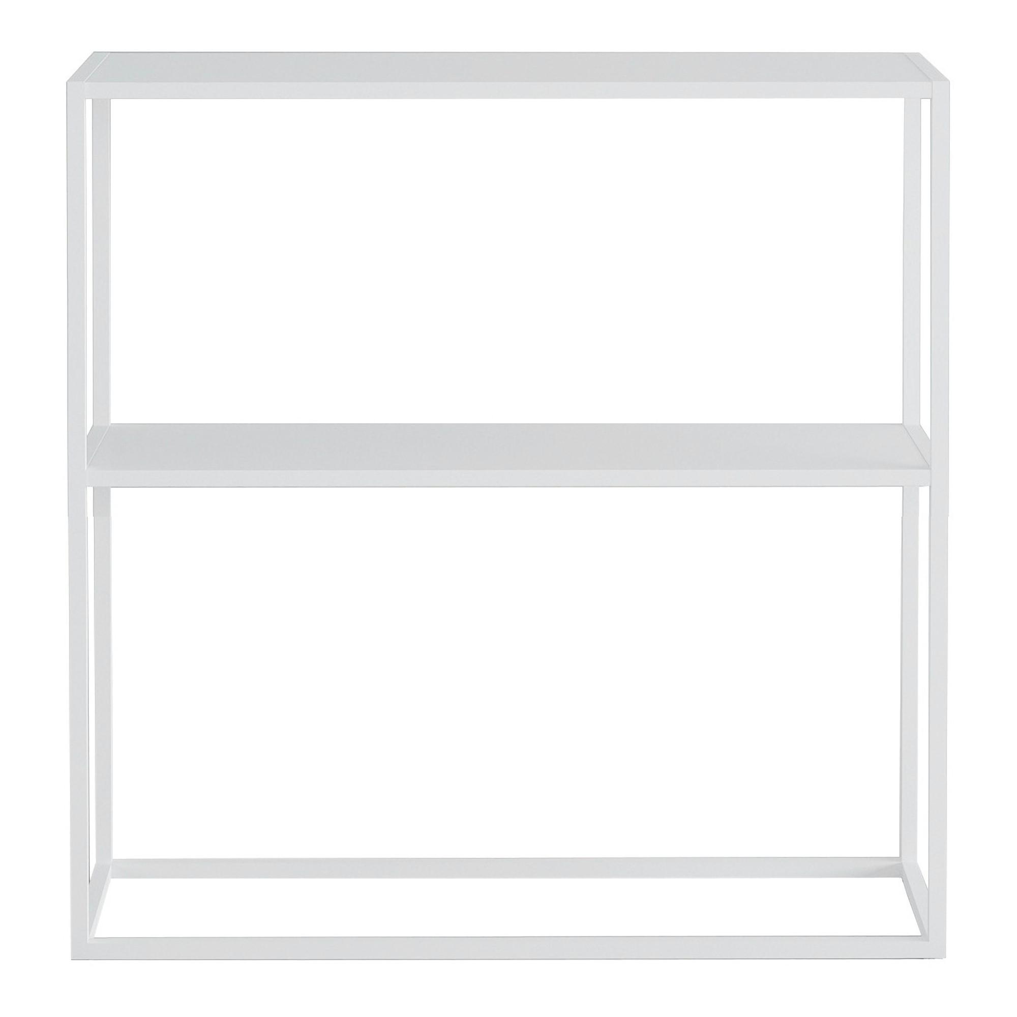 KONSOLENTISCH Strömstad - Weiß, Metall (26/80/80cm) - [en.casa]
