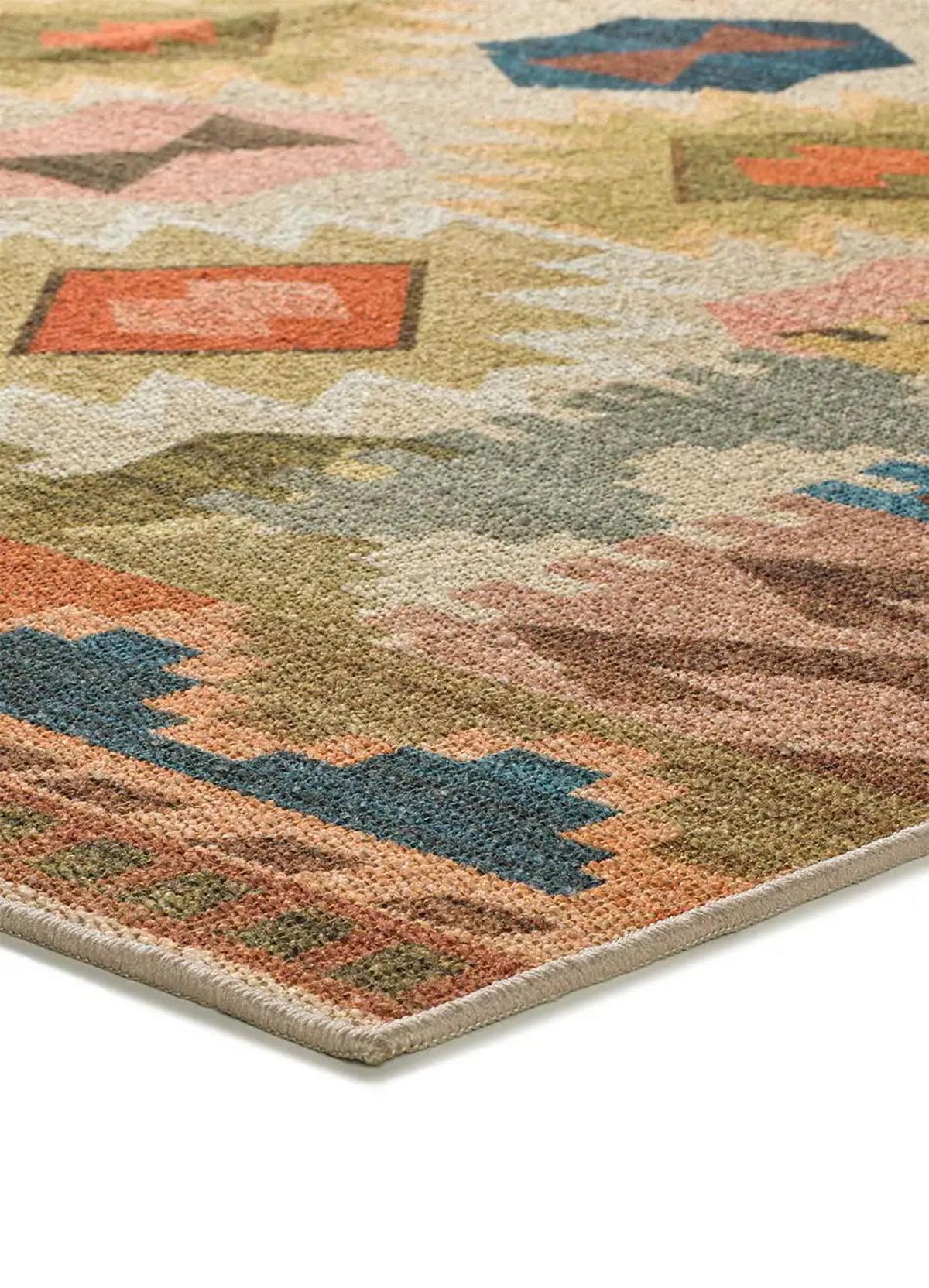 FLACHGEWEBETEPPICH Mehrfarbig Serak 140/200 cm - Multicolor, Textil (140/200cm) - Atticgo