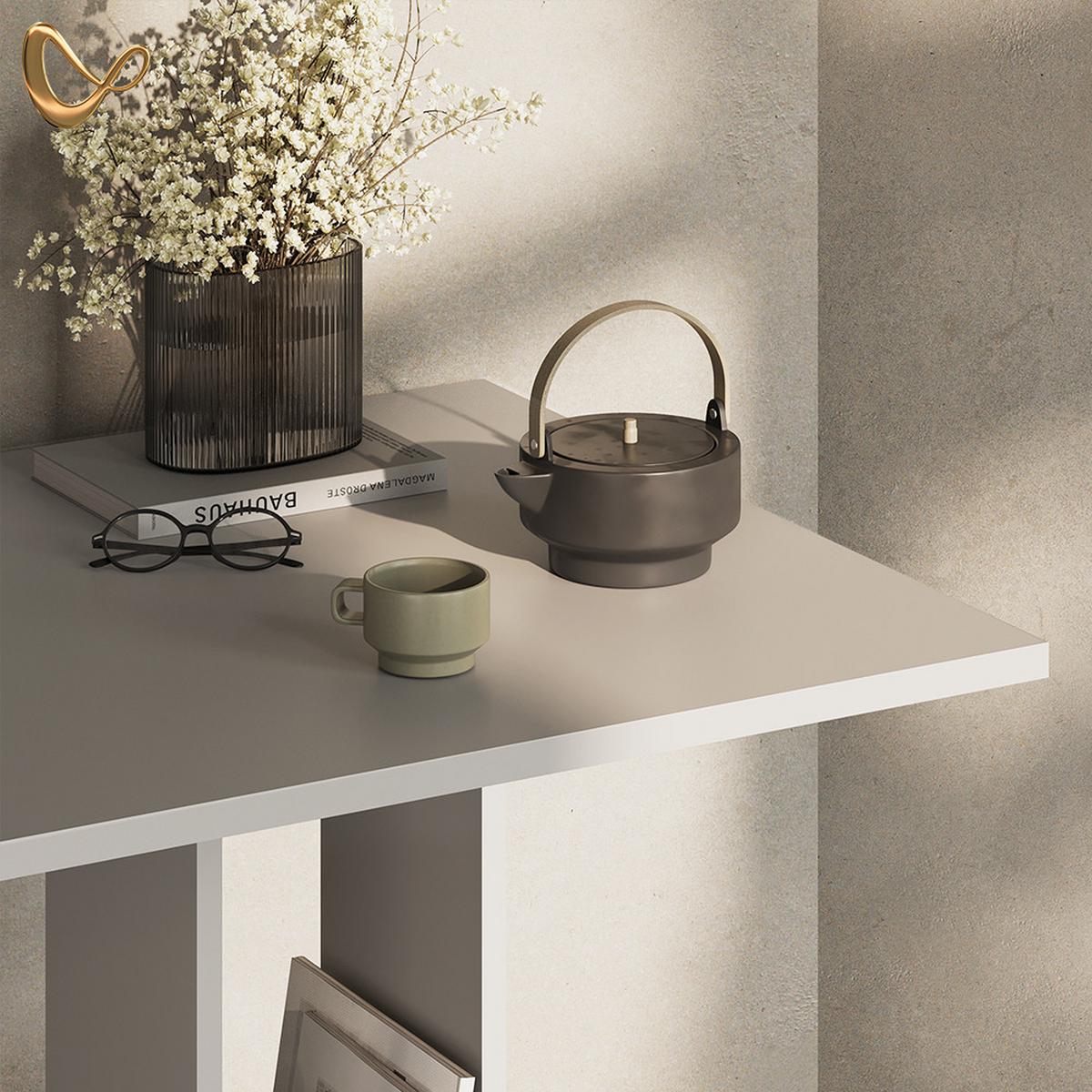 BARTISCH Regusa Weiß 65 x 65 cm - Weiß, Holzwerkstoff (65/65/106cm) - Livinity®
