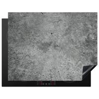 HERDABDECKPLATTE Beton - Schiefer - Grau -Betonstruktur Induktionsmatte 77x59 cm - Grau, Kunststoff (77/59/0.2cm) - MuchoWow