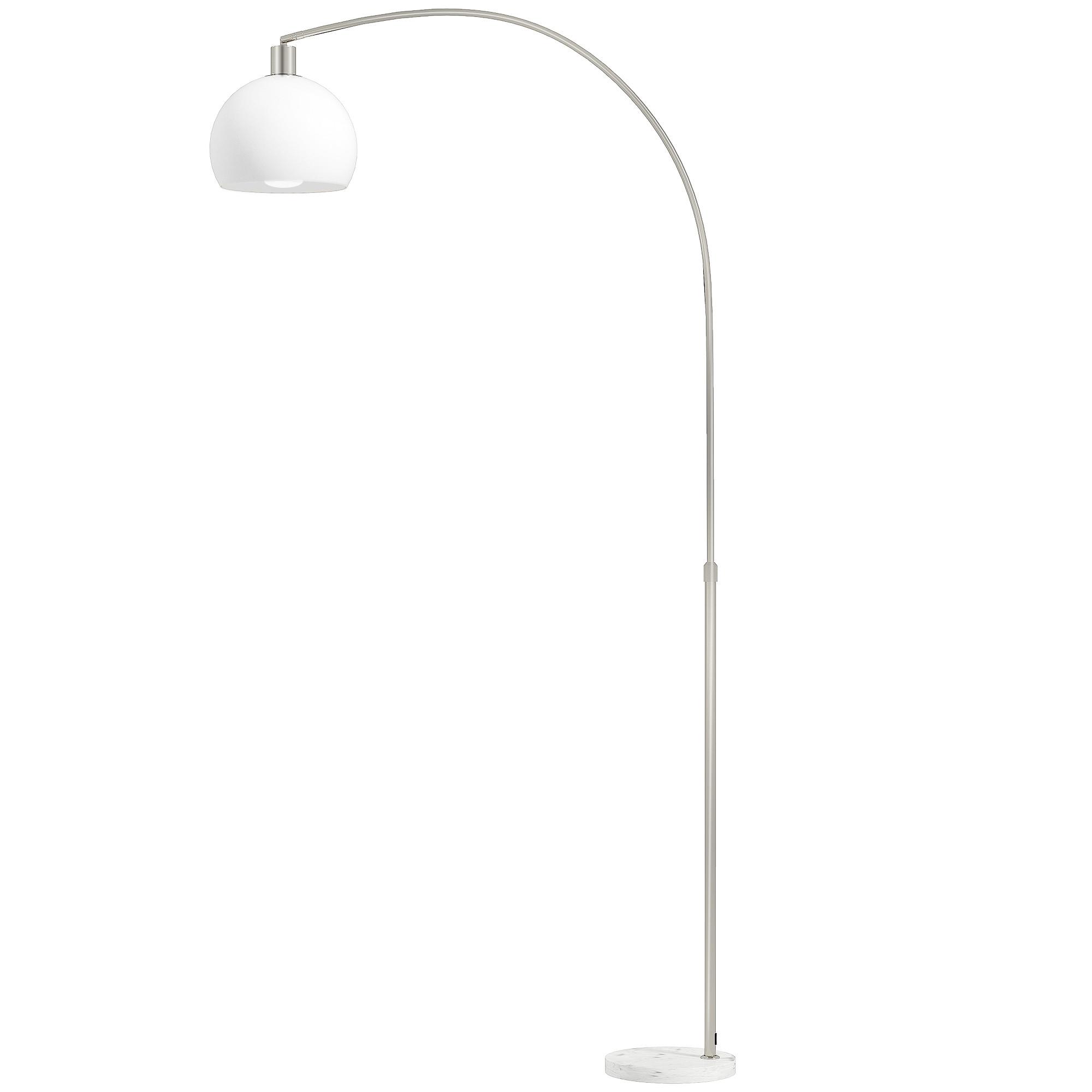 STEHLAMPE Metall Weiß - Weiß, Metall (90/26/180cm) - HOMCOM