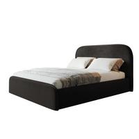 BETT 180x200 - Polsterbett mit Bettkasten und Holzrahmen - Modern Betten - Amor-Samtstoff - Kollektion Vienna - Schwarz - Schwarz, Holz/Textil (180/200cm) - Alpi-Möbel