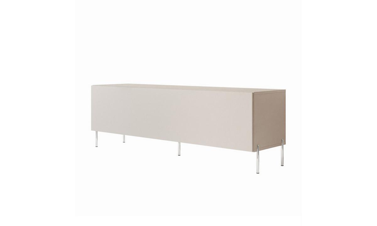 TV-SCHRANK COLGANTE 150/40/50 cm gerade chromfarbene Füße ohne LED-Beleuchtung Kaschmir - Kaschmir/Chromfarben, Holzwerkstoff (150/50/40cm) - Lookway