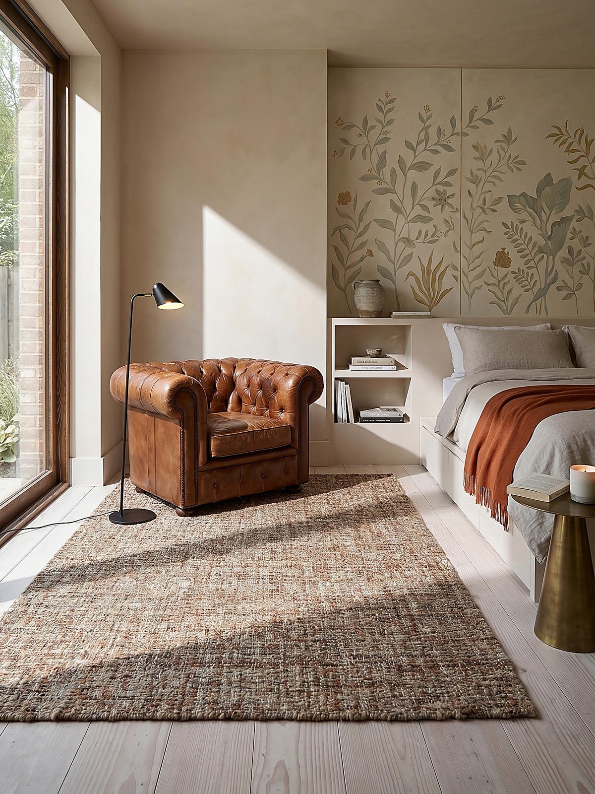WOLLTEPPICH OTLEY, einfarbig, Terrakotta, 160 x 230 cm - Orange, Textil (230/160cm) - KADIMA DESIGN