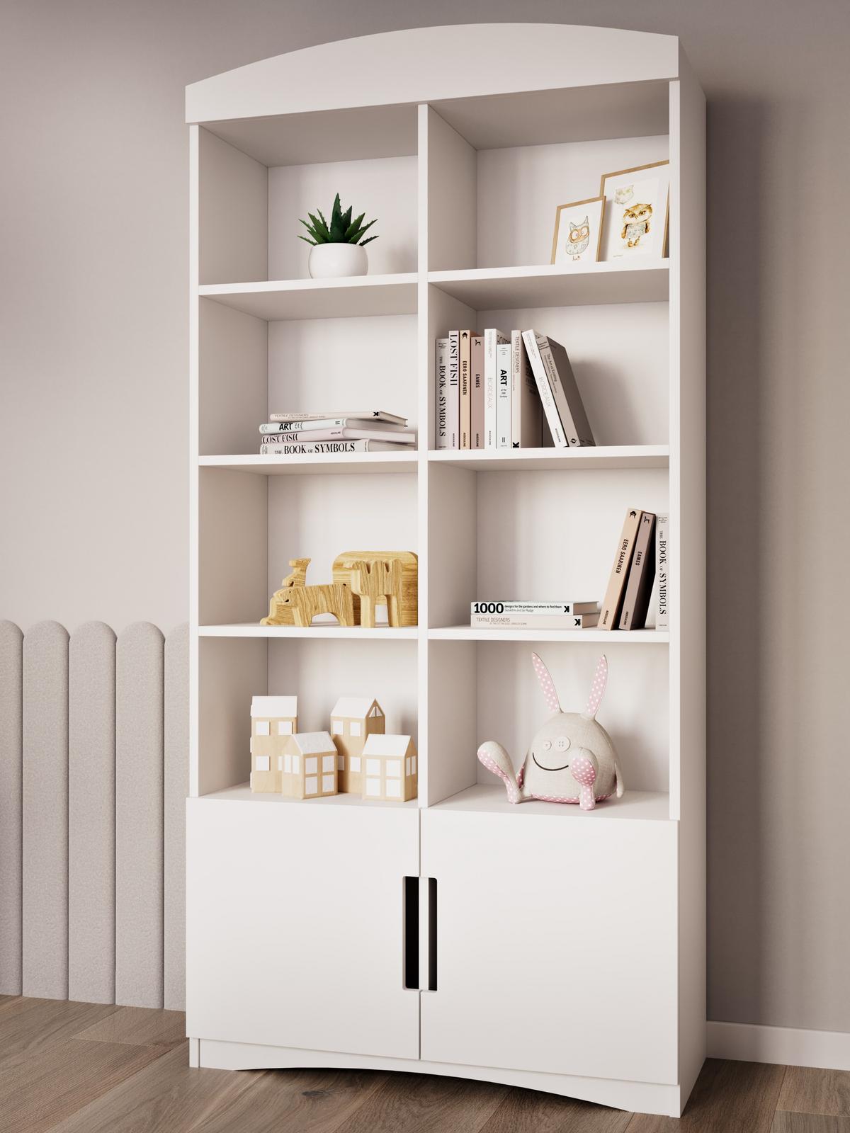 KINDERREGAL Classic Weiß 90\188\36 - Weiß, Holzwerkstoff (90/188/36cm) - RAUMHIRSCH FURNITURE