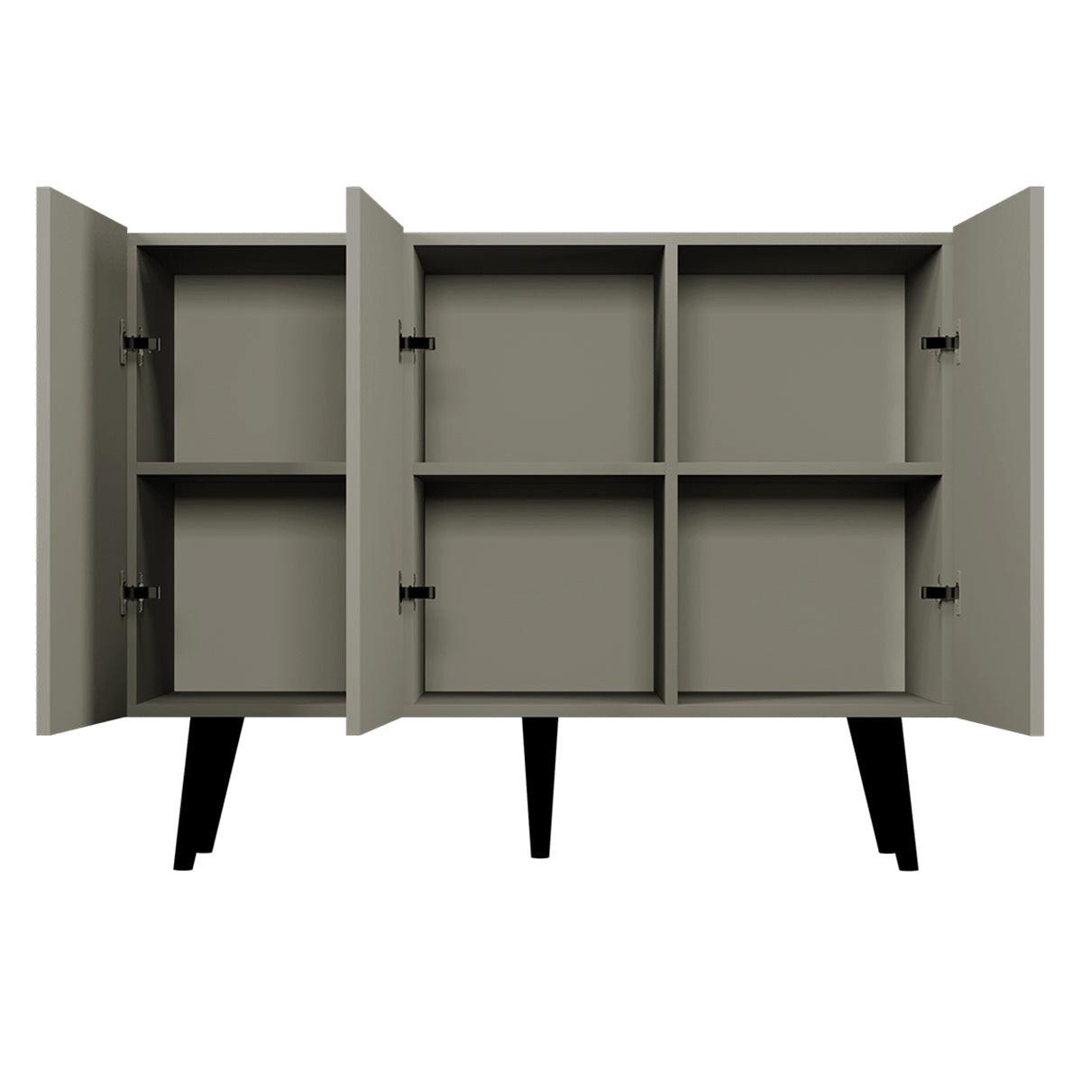 SIDEBOARD Toronto Grau - Grau, Holzwerkstoff (120/95.5/40cm) - Petits-meubles