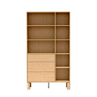 BÜCHERREGAL SABBIA 110/197/40,6 cm Wohnzimmerregal Hochschrank Regal Eichefarben - Eichefarben, Holzwerkstoff (110/197/40.6cm) - MASSENO