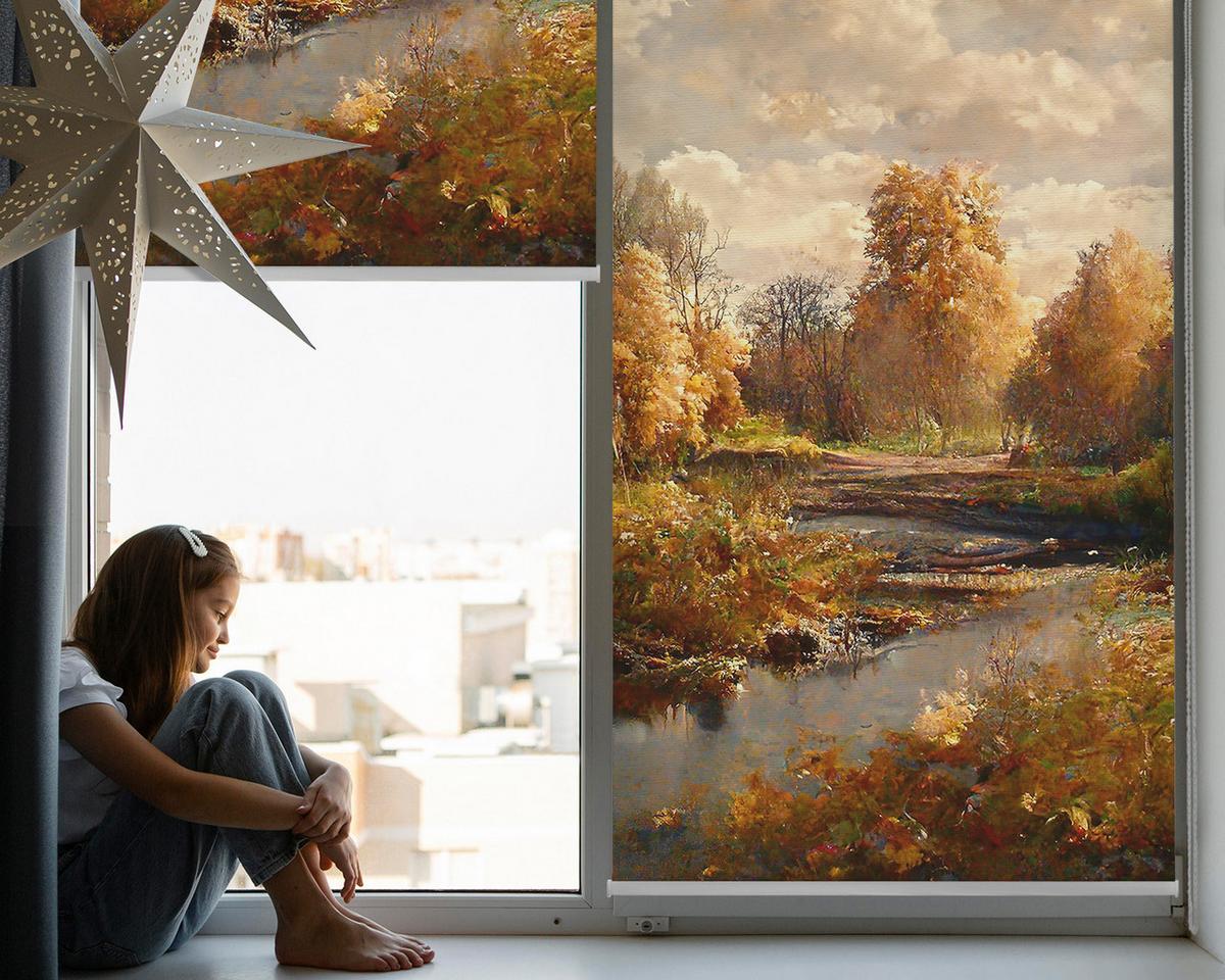 INNENROLLO - Fensterrollo - Rollo - 80x140 cm - Gemeinsam - Orange, Kunststoff (80/140/0.5cm) - TULUP