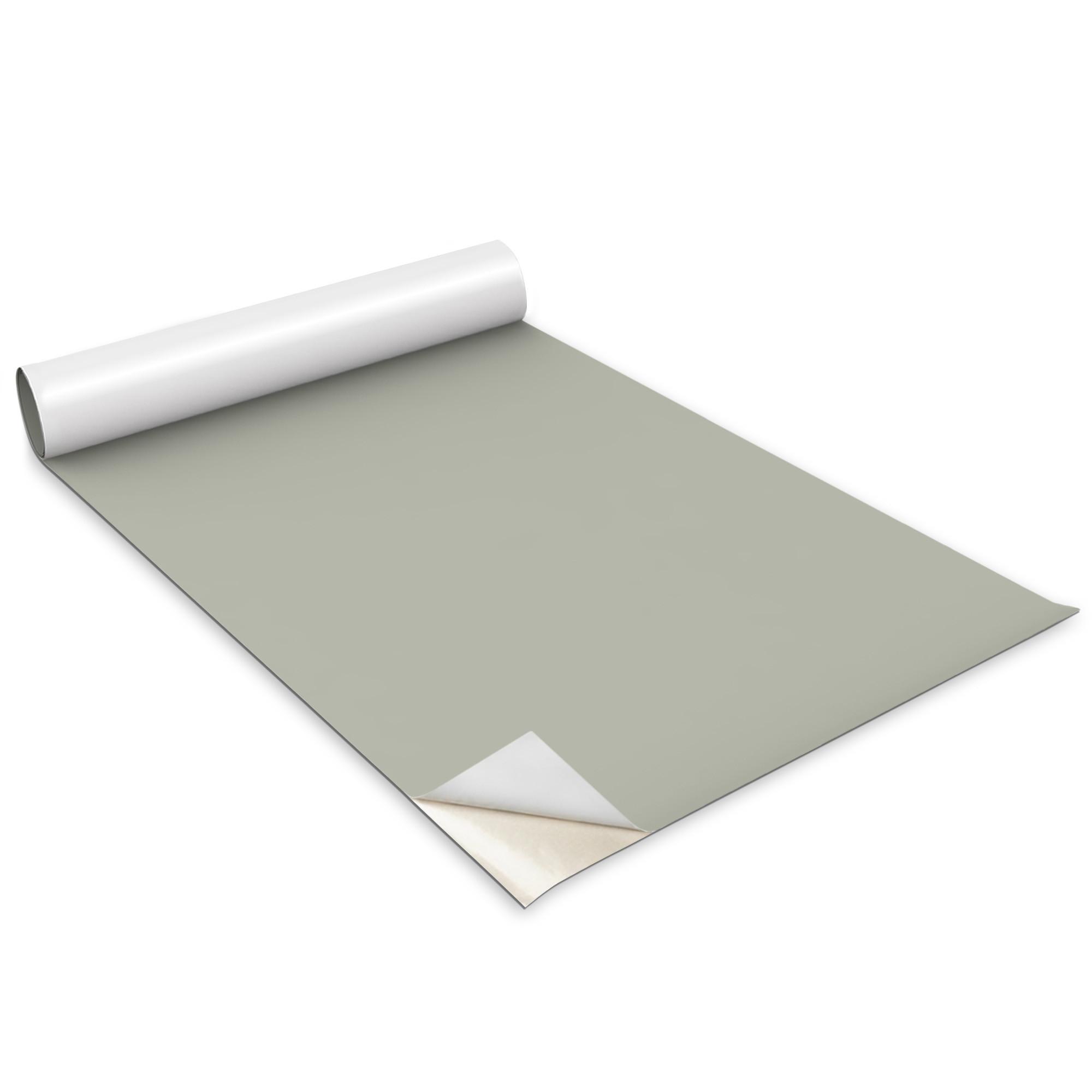 MÖBLAUFKLEBER 100x50 cm graugrün - Salbeigrün, Kunststoff (50/0.1/100cm) - Wallfluent