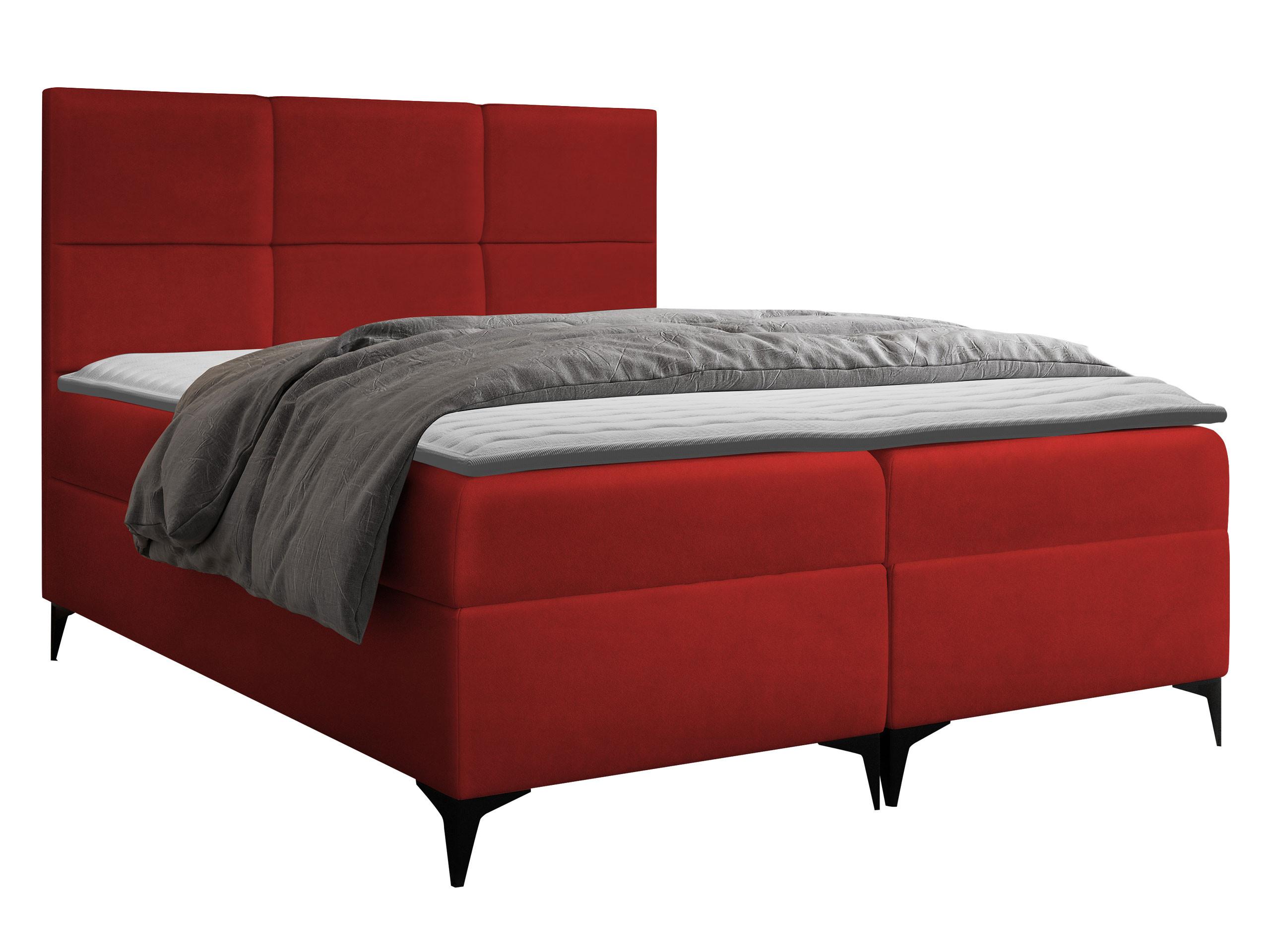 BOXBETT Fava - H3 - Rot, Holz/Textil (160/200cm) - MIRJAN24