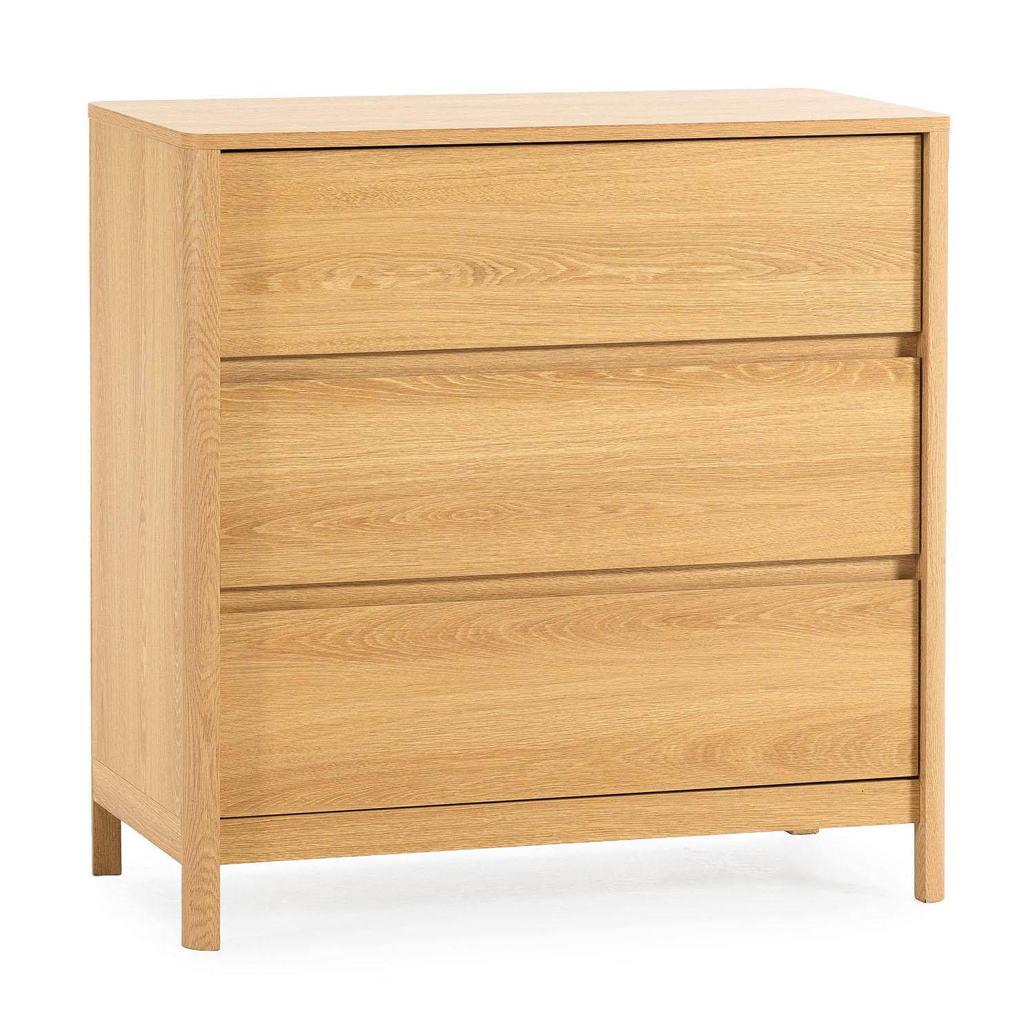 KOMMODE 80/80/40 Nassau Eichenfarbe - Honigeiche, Holzwerkstoff (80/80/40cm) - VS Venta-stock