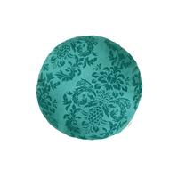 KISSENNHÜLLE Rund Epoche petrol-grün 40 cm Ø - Petrol, Textil (40/40cm) - beties Heimtextil