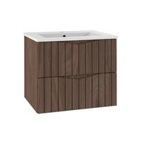 WASCHTISCH 60cm Siena Holz und Schwarz - Schwarz, Holzwerkstoff (60/50/45.8cm) - Petits-meubles