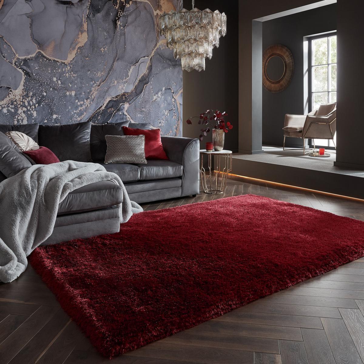 TEPPICH ORWELL, einfarbig, Rot, 200 x 290 cm - Rot, Textil (200/290cm) - KADIMA DESIGN