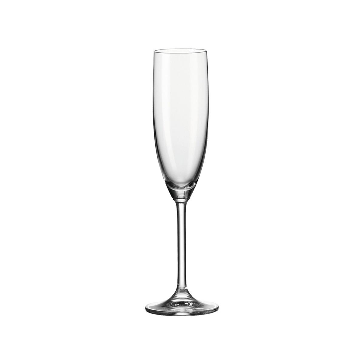 SEKTGLAS Daily transparent 200 ml 12er Set - Transparent, Glas (0.2L) - Leonardo Living