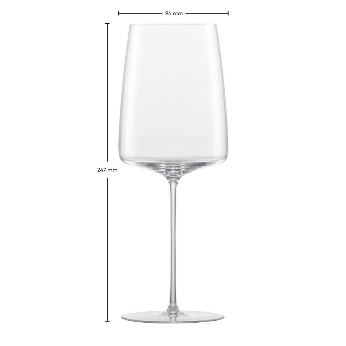 WEINGLÄSER KRAFTVOLL & WÜRZIG Simplify transparent 689 ml 2er Set - Transparent, Glas (0.689L) - Zwiesel Glas