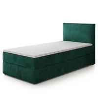 BOXBETT PELLIO 90x200 cm mit Matratze und Topper - Grün - Grün, Holz (90/200cm) - MASSENO