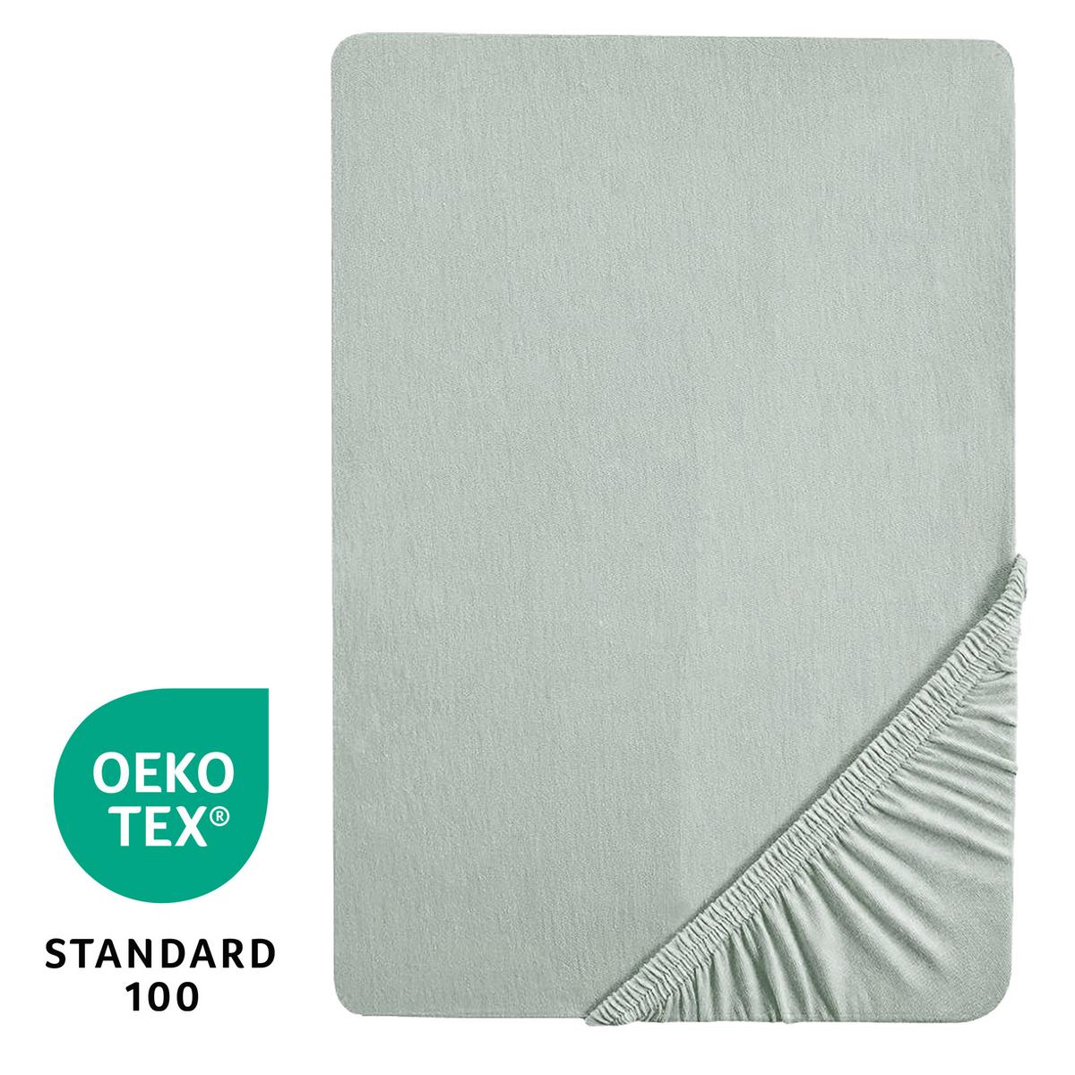 SPANNBETTLAKEN 40 x 90 – 45 x 90 cm - Hellgrün, Textil (45/90cm) - Roba
