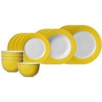 EINSTEIGER-SET Doppio Gelb 16-tlg. - Gelb, Keramik (2/2/2cm) - Ritzenhoff Breker