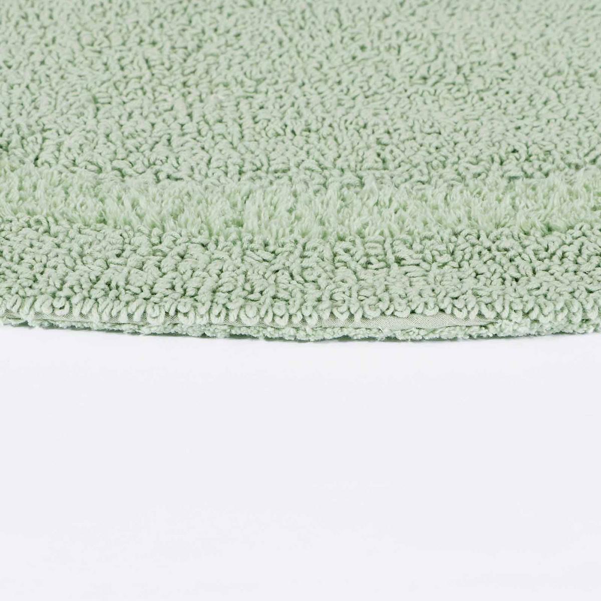 BADEMATTE 70/120 cm, 100% Baumwolle, wendbar - Salbeigrün, Textil (70/120cm) - Homescapes
