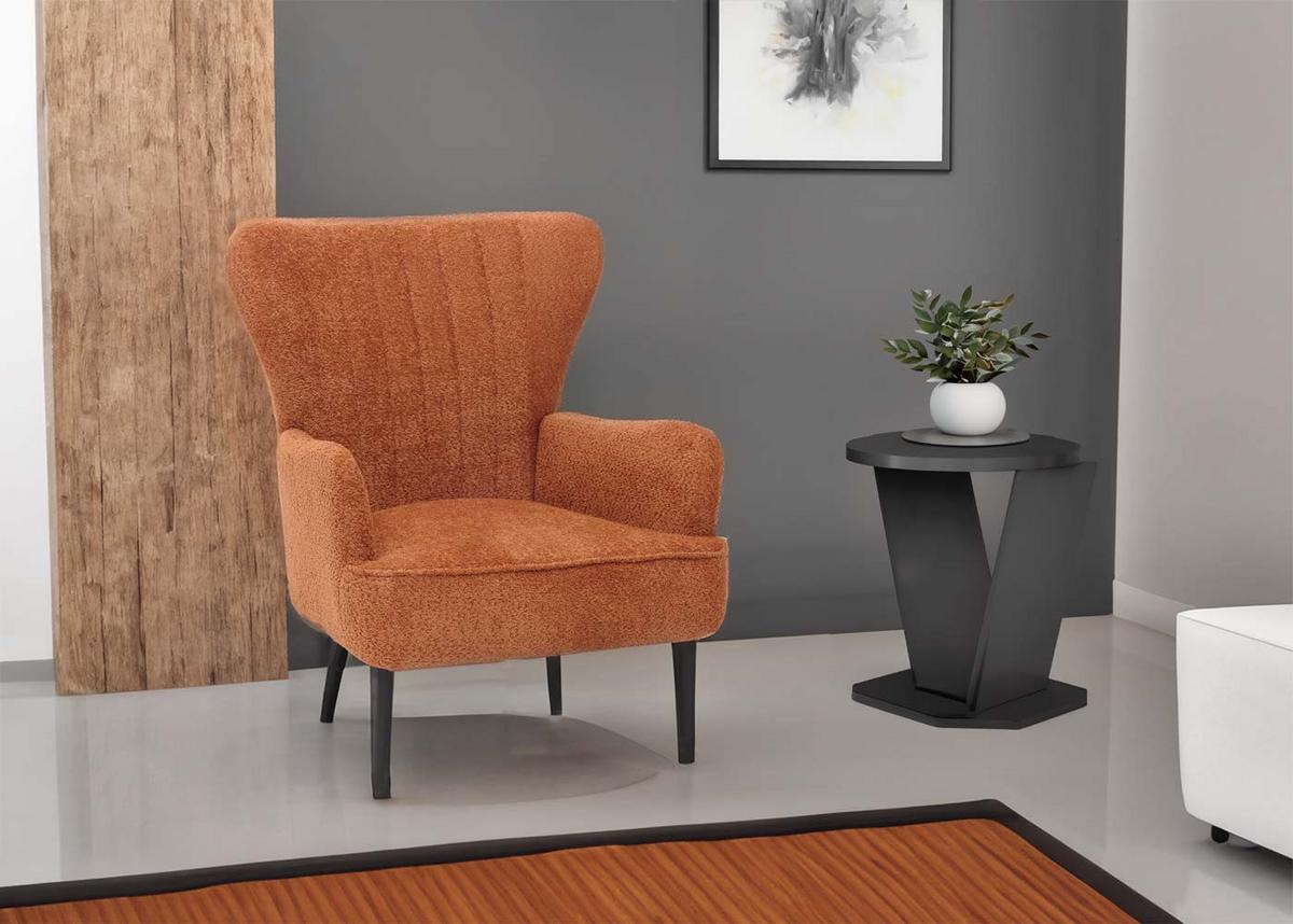 LOUNGE-SESSEL Orange - Orange, Textil (75/80/78cm) - MCW
