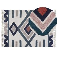 KURZFLOR-TEPPICH Kozlu 200/140 cm - Multicolor, Textil (140/200cm) - Beliani