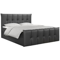 BOXBETT PREMIUM 11 140/200 Dunkelgrau Kunstleder - H3 - Dunkelgrau, Holz/Textil (140/200cm) - MKS