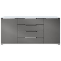 SIDEBOARD Linio Anthrazit matt - Anthrazit, Holzwerkstoff (166.5/75.5/35cm) - Vladon