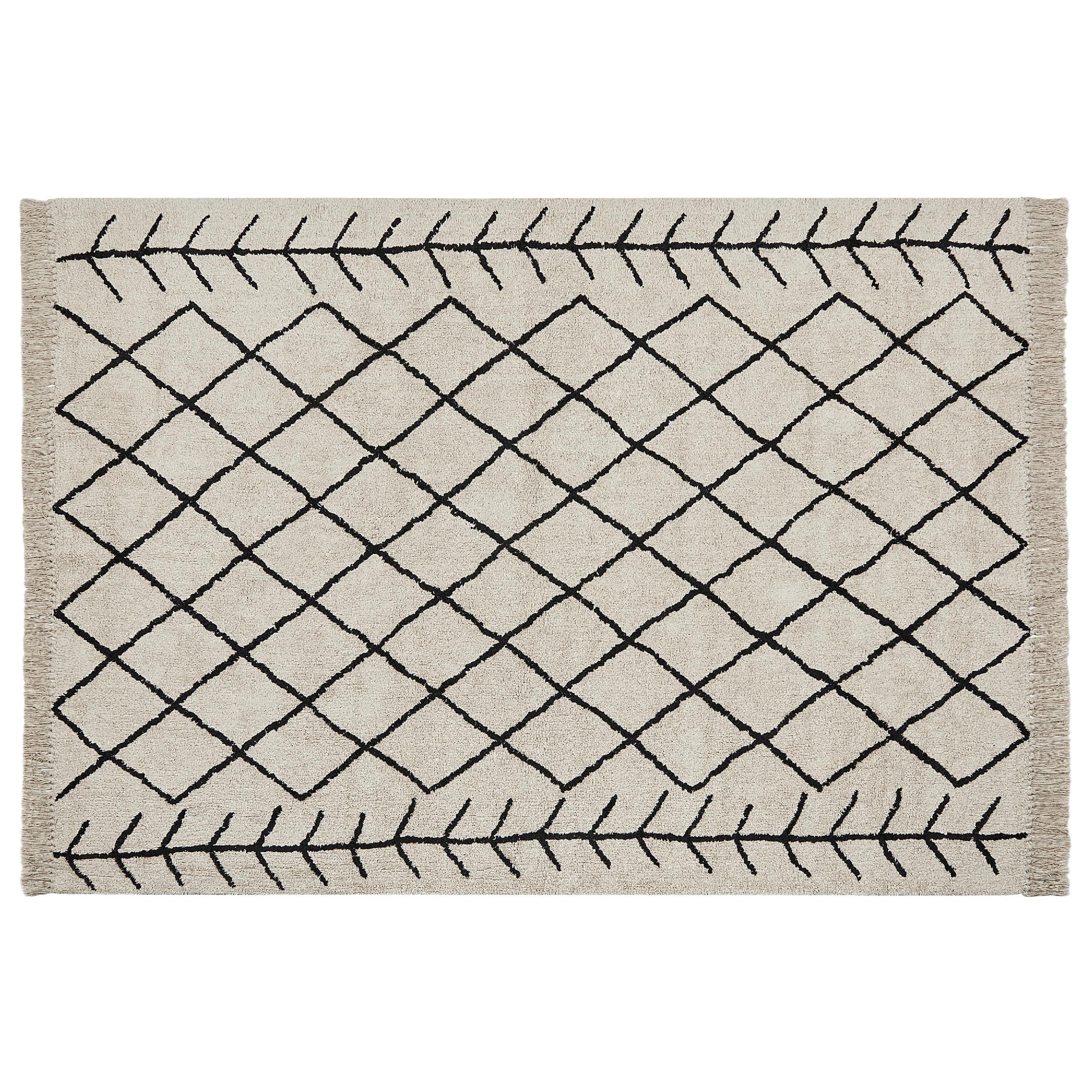 KURZFLOR-TEPPICH Bozkir 230/160 cm - Beige, Textil (160/230cm) - Beliani
