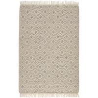 FLACHWEBETEPPICH Macrame Style, beige 120x180 cm - Naturfarben, Textil (120/180cm) - Rug and Roll