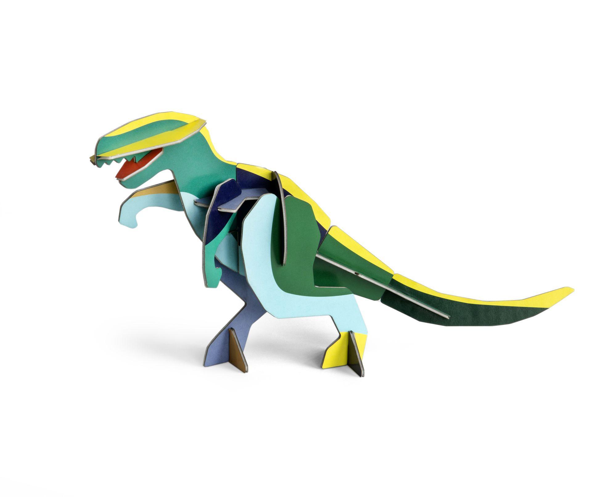 DEKOFIGUR Leuchtender Dino 9/19 cm - Multicolor, Wellpappe (9/19/35cm) - Studio Roof
