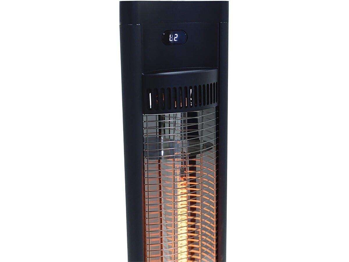 AUSSENHEIZUNG tornado Schwarz - Schwarz, Metall (104/17.2/104cm) - Habitat Garten