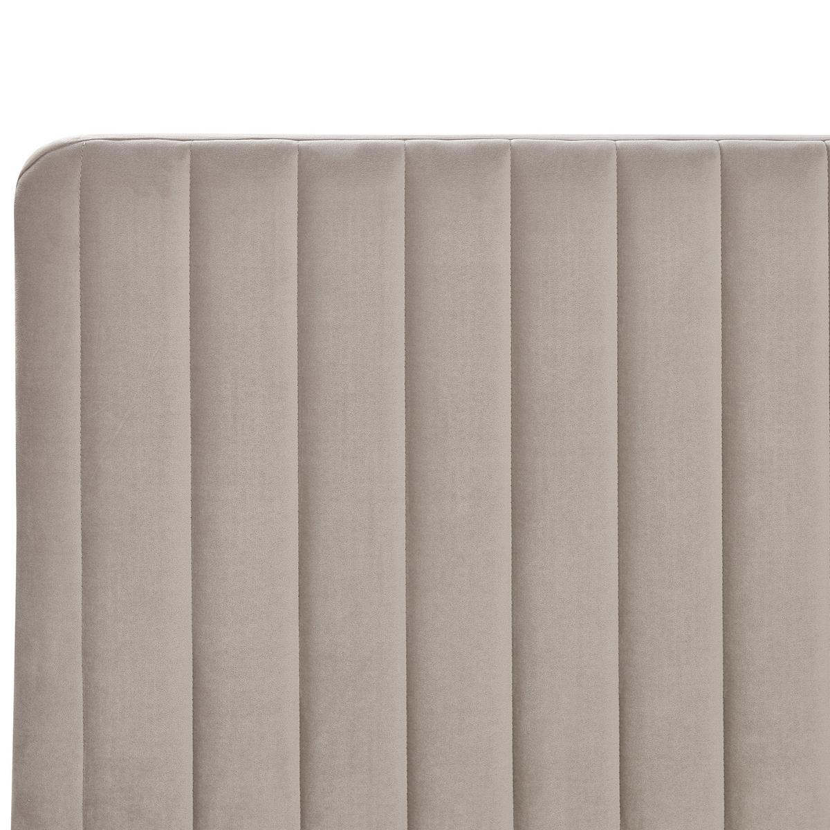 POLSTERBETT 140/200cm Taupe Lunan - Taupe, Textil (140/200cm) - Beliani