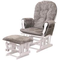 RELAXSESSEL Hellgrau, Weiß - Hellgrau/Weiß, Textil (75/100/71cm) - MCW