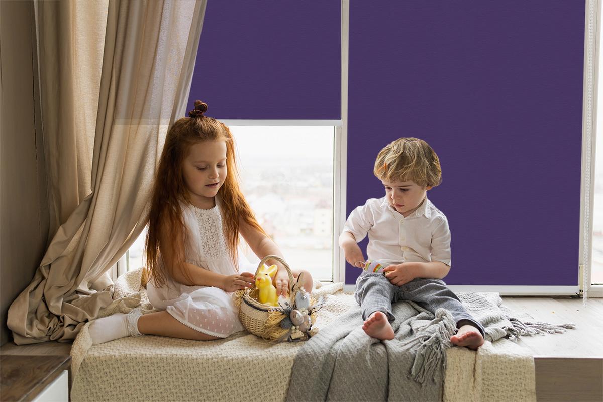 INNENROLLO - Fensterrollo - Rollo - 90x180 cm - Lila - Violett, Kunststoff (90/180/0.5cm) - TULUP