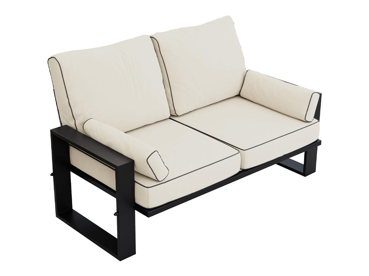 LOUNGESOFA Elba 2 Sitzer - Beige - Beige, Textil (150/90/87cm) - MKS